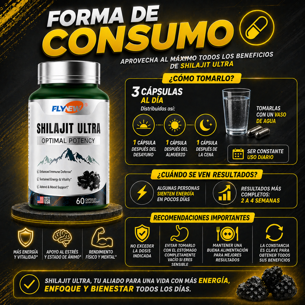 SHILAJIT ULTRA - 60 CAPSULAS