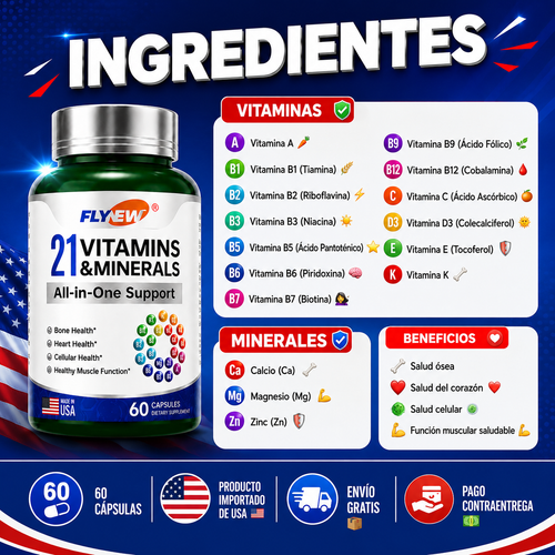 21 VITAMINAS - 60 CAPSULAS