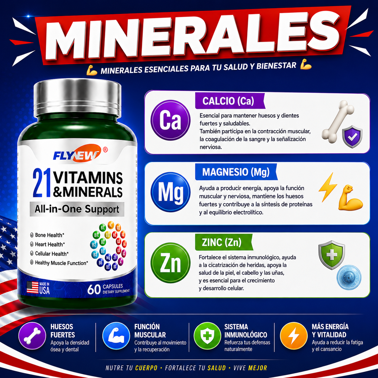 21 VITAMINAS - 60 CAPSULAS