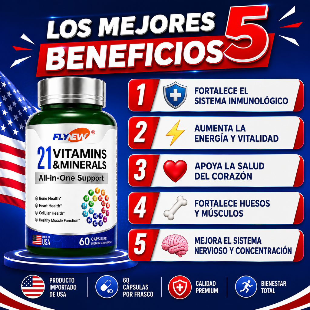 21 VITAMINAS - 60 CAPSULAS