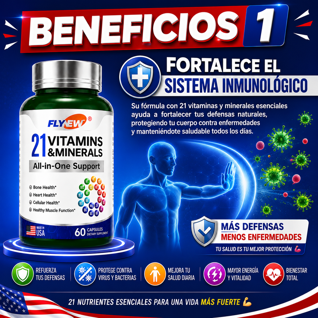 21 VITAMINAS - 60 CAPSULAS