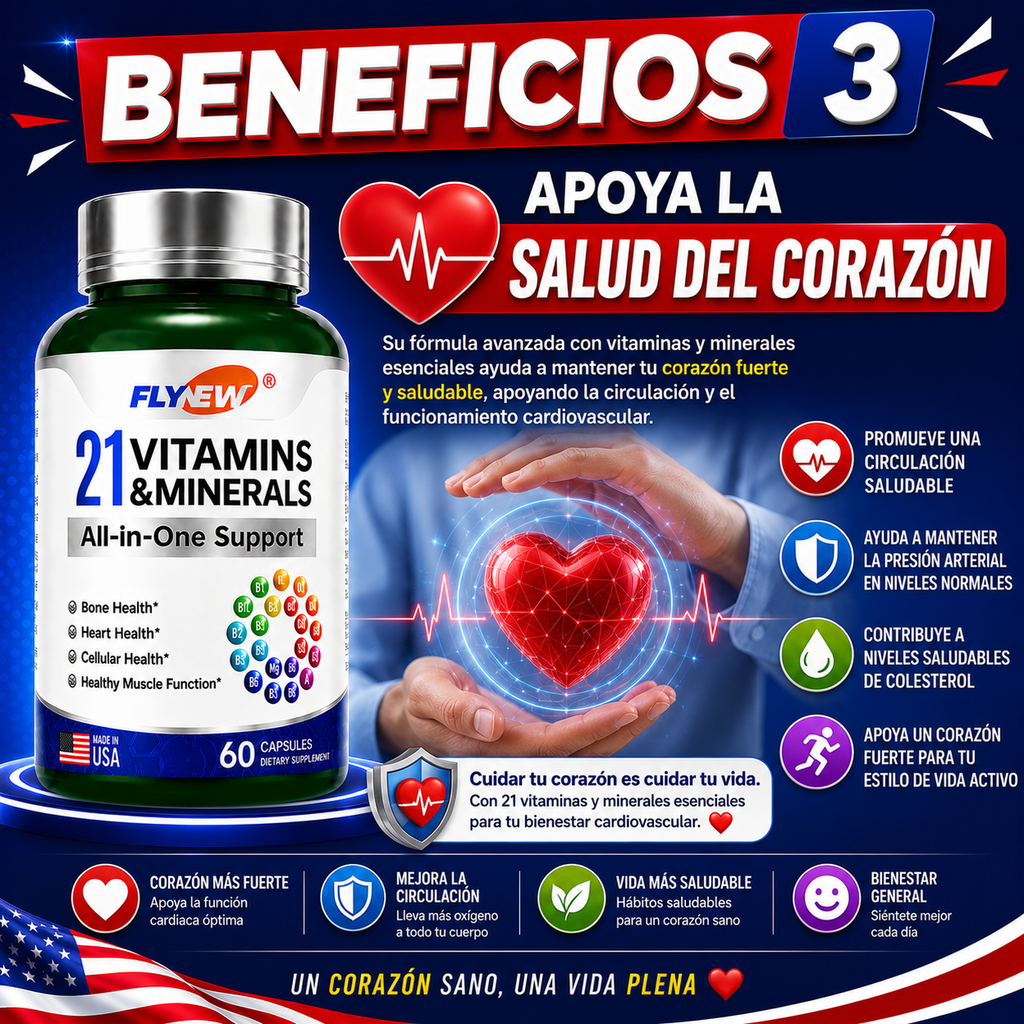 21 VITAMINAS - 60 CAPSULAS
