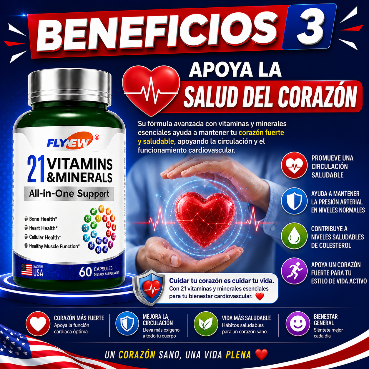 21 VITAMINAS - 60 CAPSULAS
