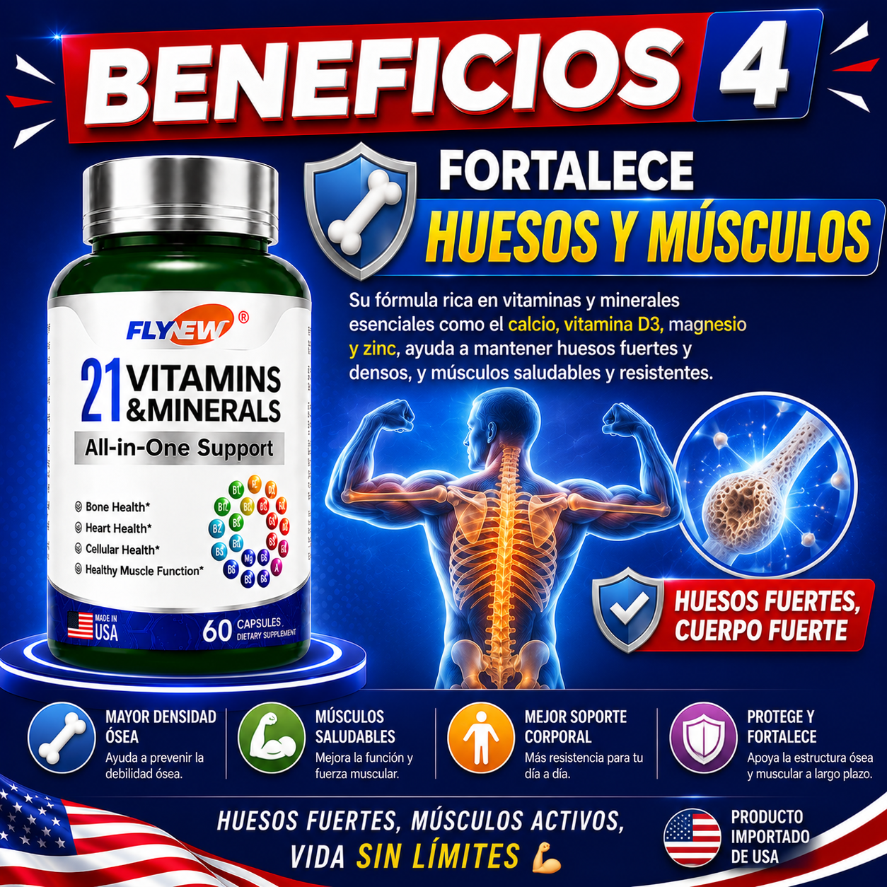 21 VITAMINAS - 60 CAPSULAS