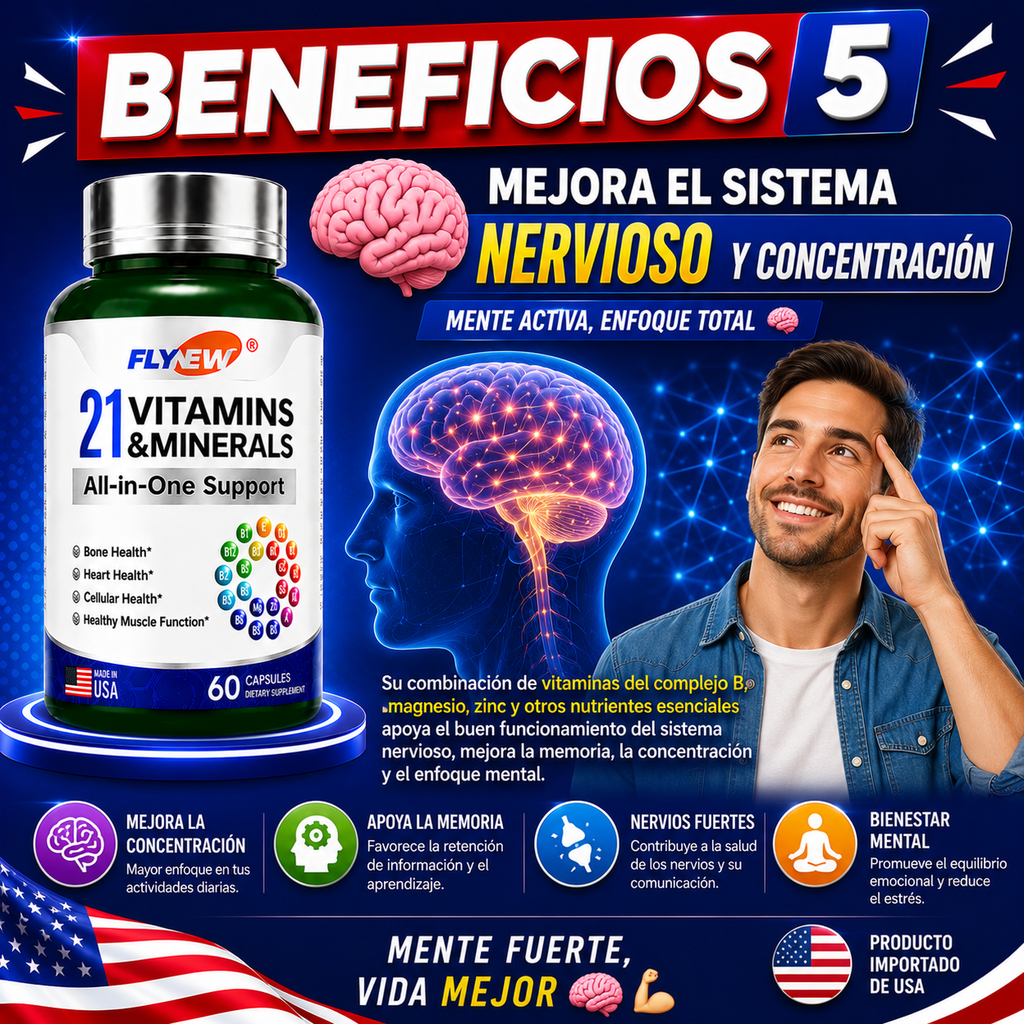 21 VITAMINAS - 60 CAPSULAS