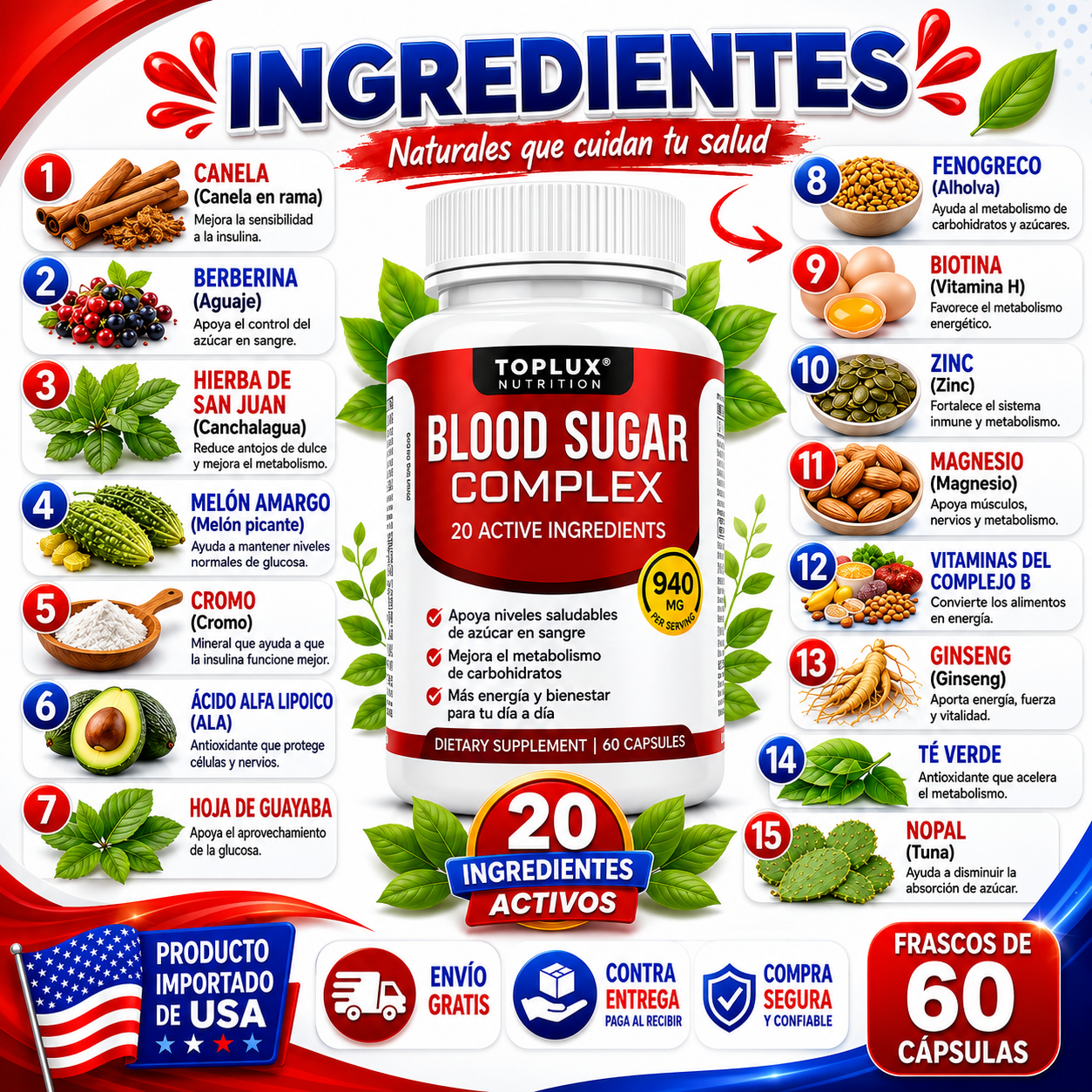 BLOOD SUGAR - 60 CAPSULAS