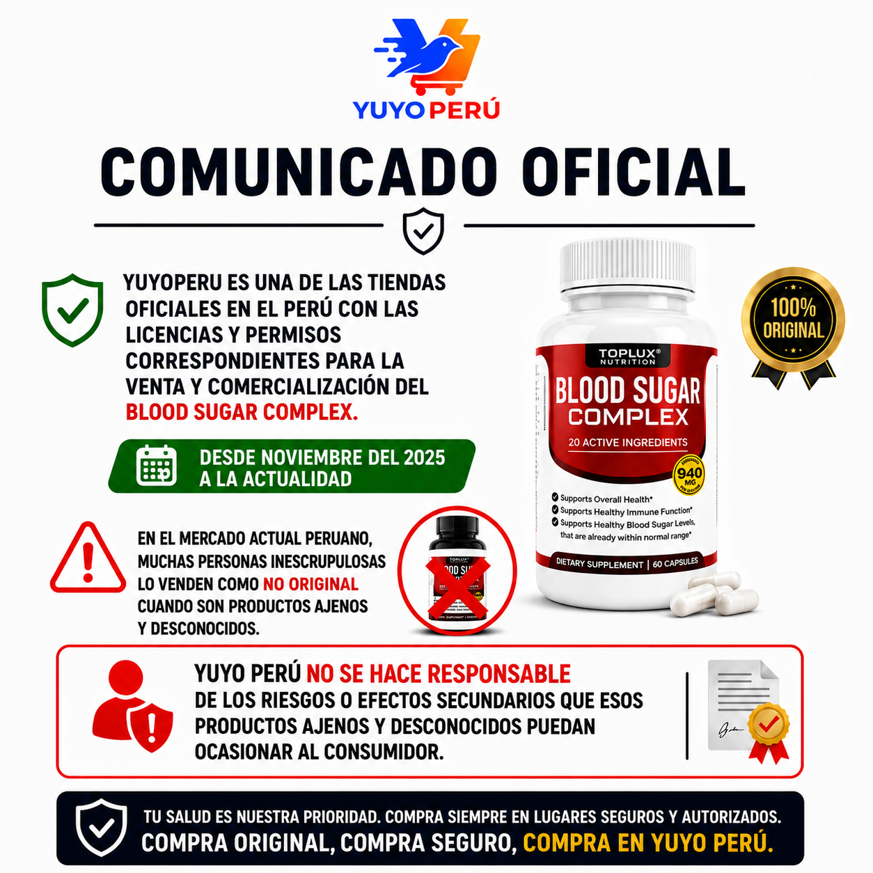 BLOOD SUGAR - 60 CAPSULAS