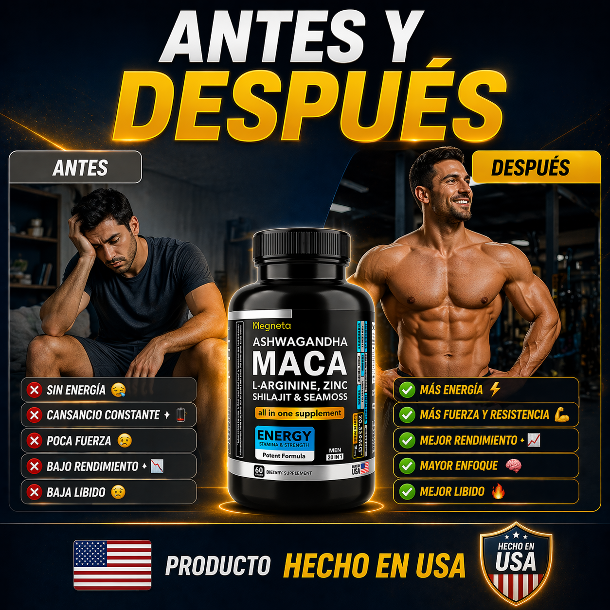 MEGNETA - 60 CAPSULAS
