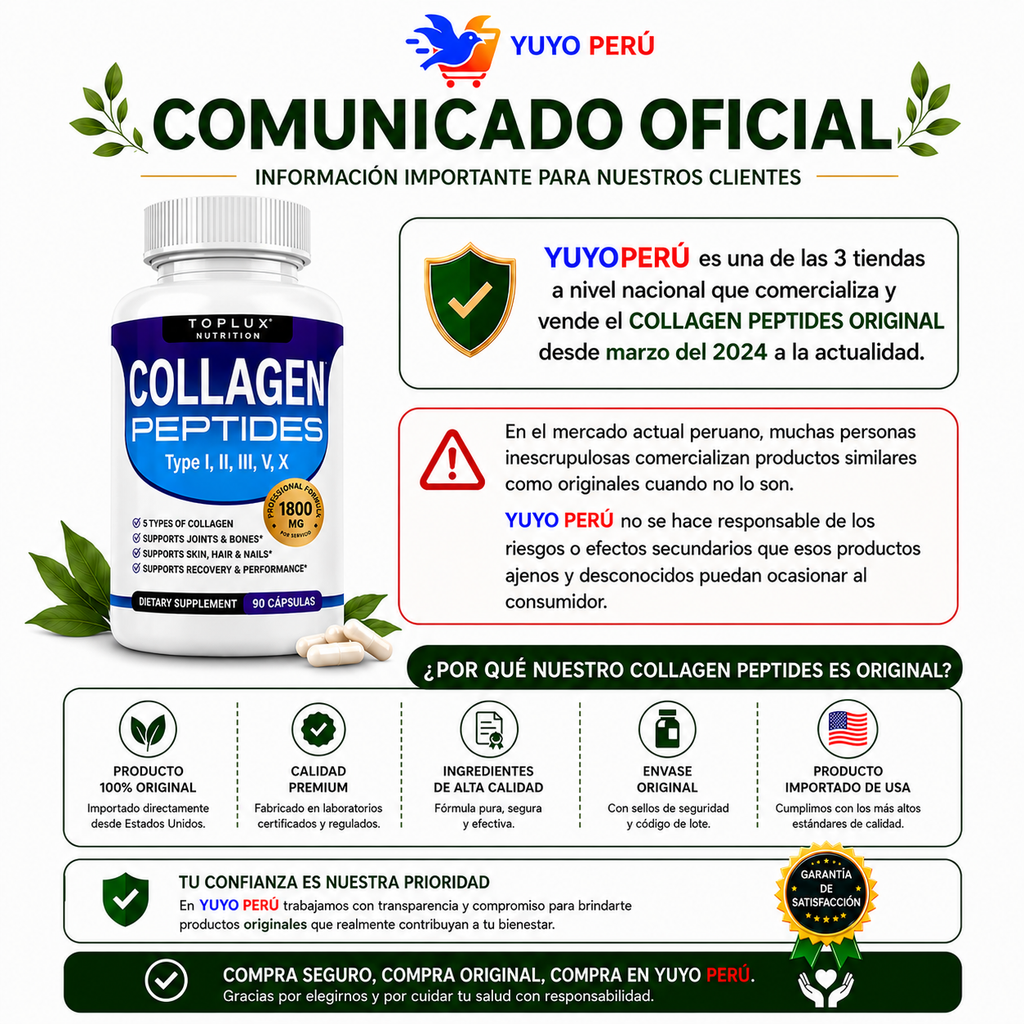 COLLAGEN PEPTIDES 5 TIPOS - 90 CAPSULAS