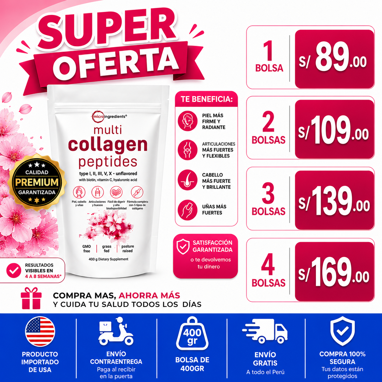 MULTI COLLAGEN PEPTIDES EN POLVO