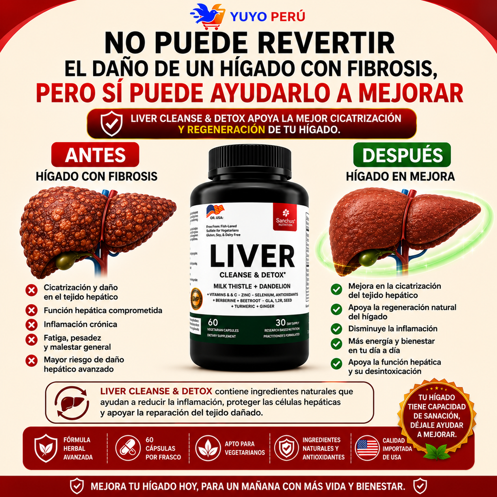 LIVER CLEANSE & DETOX - 60 CAPSULAS