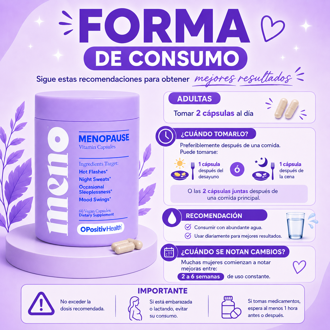 MENO PARA MUJERES - 60 CAPSULAS