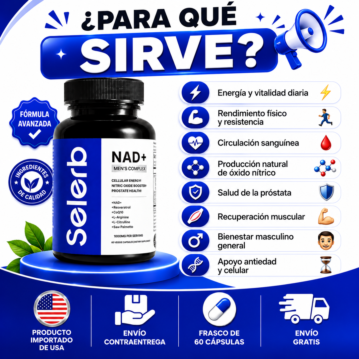 NAD+ MEN'S COMPLEX - 60 CAPSULAS