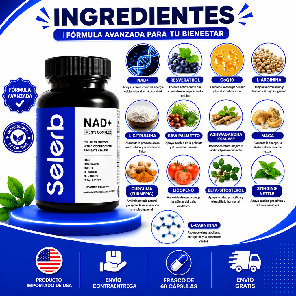 NAD+ MEN'S COMPLEX - 60 CAPSULAS