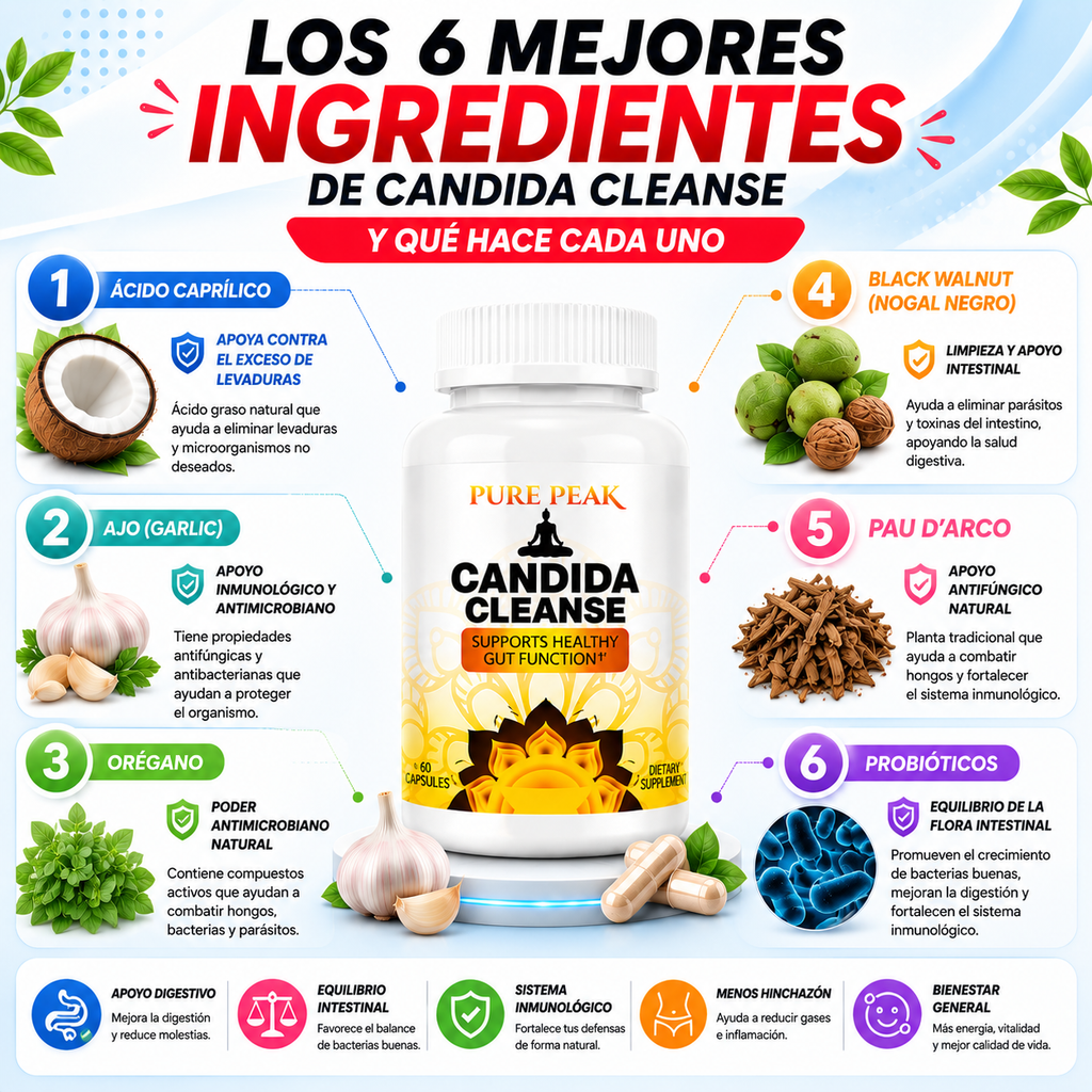 CANDIDA CLEANSE - 60 capsulas