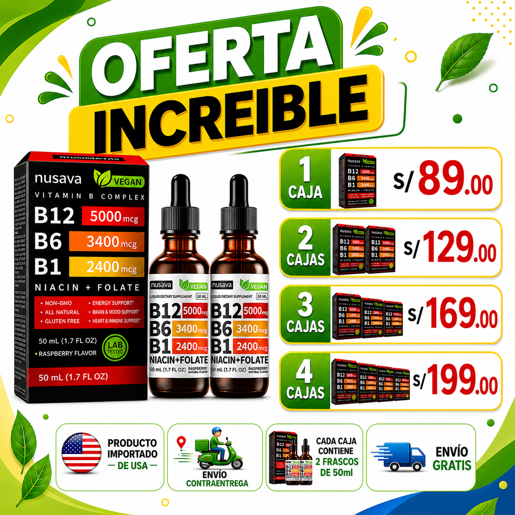 VITAMINA B COMPLEX - CAJA 2 FRASCOS
