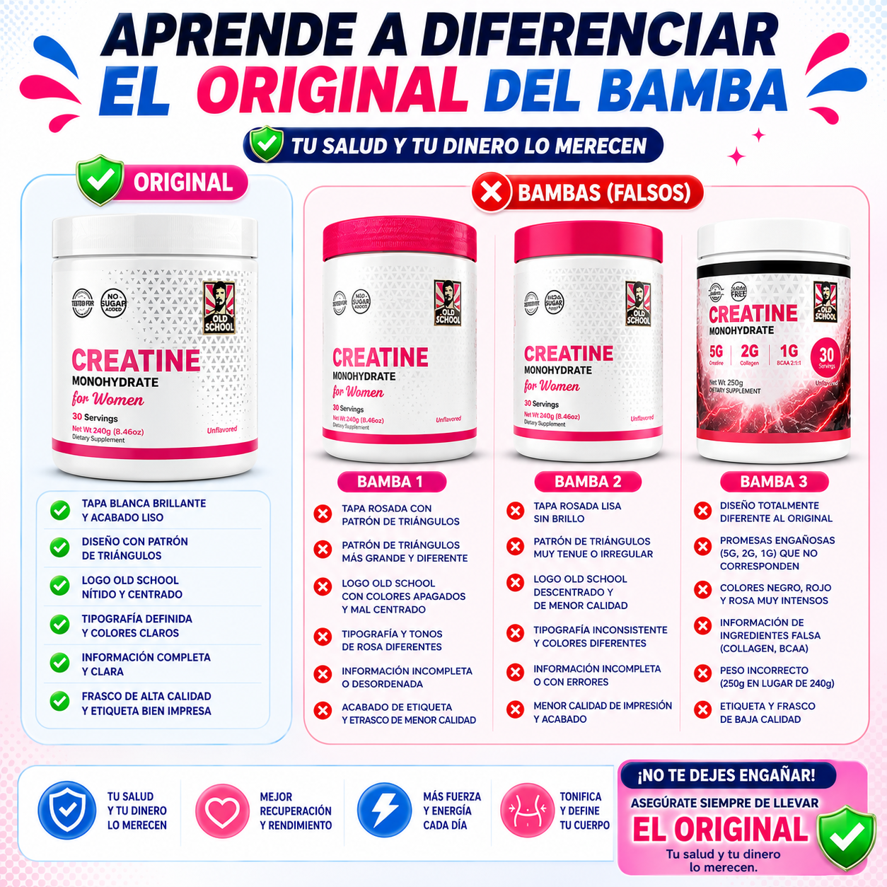 CREATINA PARA MUJERES - EN POLVO