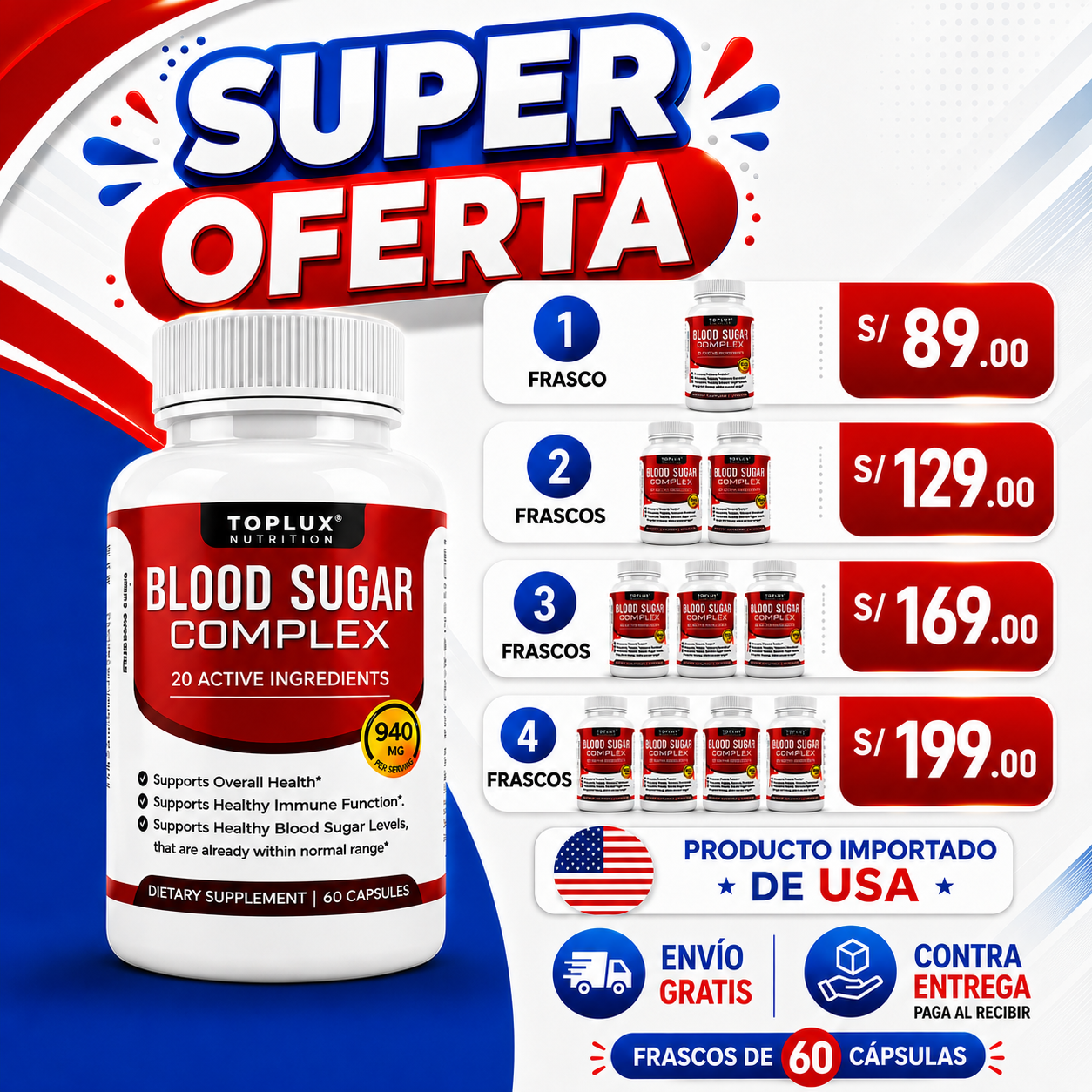 BLOOD SUGAR - 60 CAPSULAS