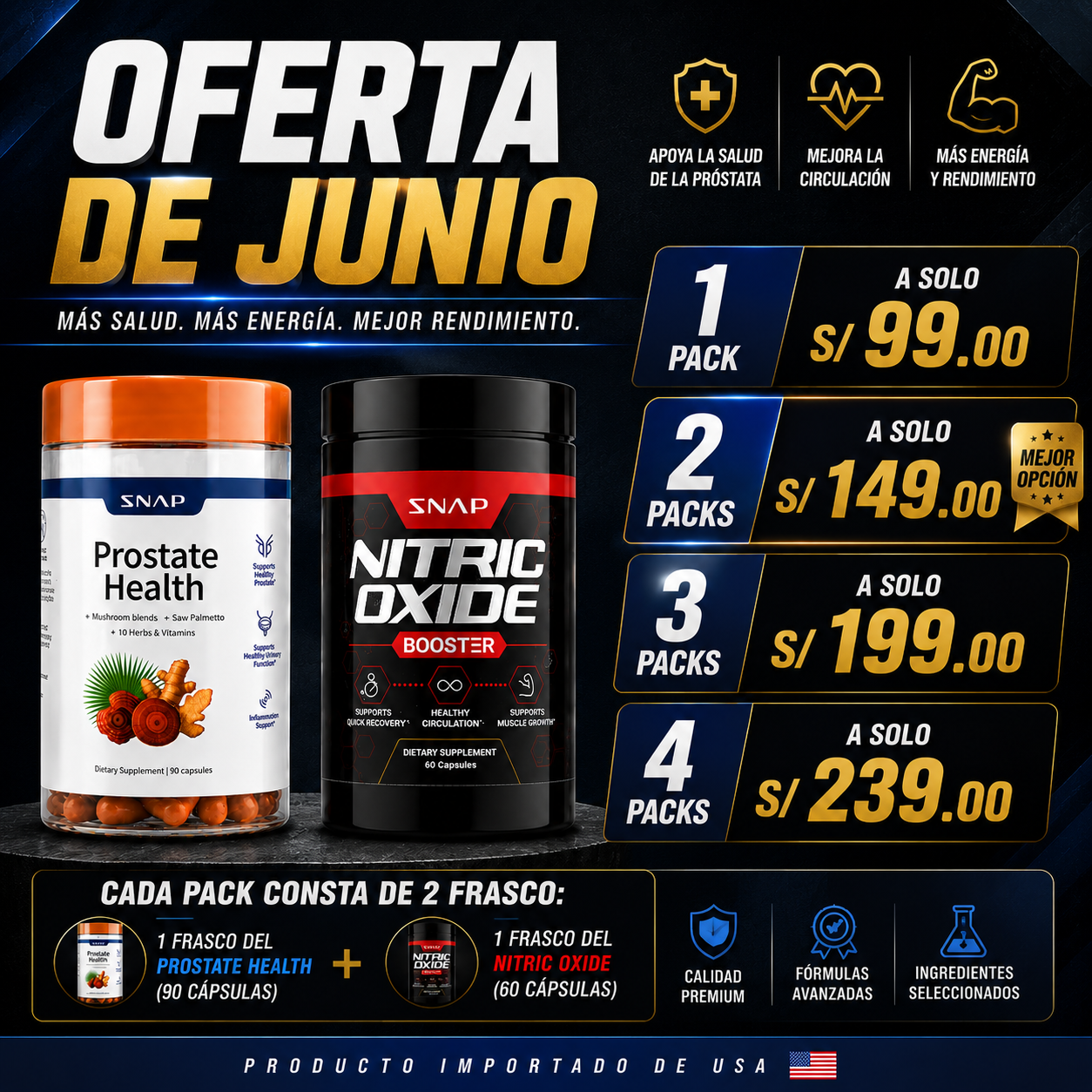 COMBO DUO POTENTE - PROSTATE & NITRIC